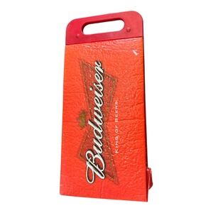 Budweiser Beer Carrier Vintage 90s  Red Plastic 12 Pack‎ Holder King of Beers